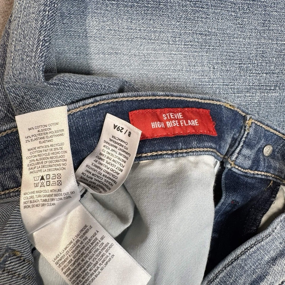 Lucky Brand Stevie Jeans Women's 8/29 Blue High Rise Flare Boho Hippie Festival - Picture 2 of 9